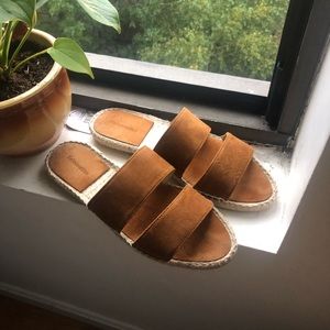 Reformation Leather Slide Sandals